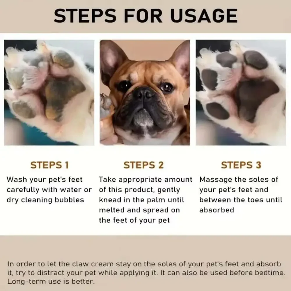 45G Dog Nose and Paw Balm Dog Paw Cream Cats Dogs Paw Protector Cream Pet Feet M